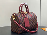 Kitlife Louis Vuitton Speedy Soft 25 Bag Damier Monogram Rouge M3A350 26x19x15cm - 6