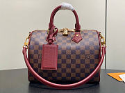 Kitlife Louis Vuitton Speedy Soft 25 Bag Damier Monogram Rouge M3A350 26x19x15cm - 5
