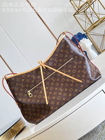 Kitlife Louis Vuitton CarryAll Travel Bag Monogram Coated Canvas M3A045 45x29x20cm