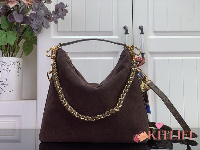 Kitlife Louis Vuitton Multipass Bag Mahogany Suede Calfskin M2A468 30x26x10cm  - 1