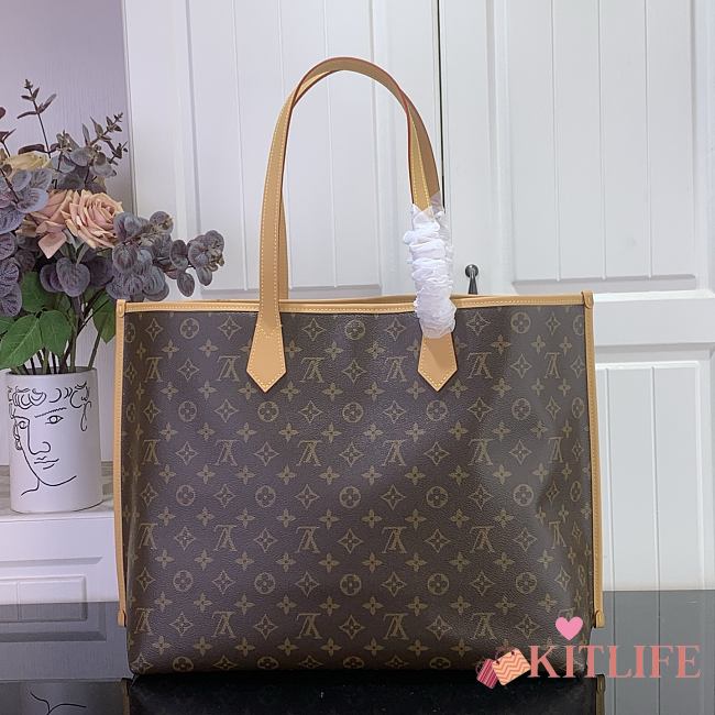 Kitlife Louis Vuitton Walkaround Tote Bag Brown Monogram Midnight Coated Canvas M3A245 54x35x14.5cm - 1