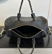 Kitlife Chanel Large Bowling Bag Brown Calfskin 29x17x10cm - 5