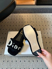 Kitlife Dior DiorAlps Dway Slide Black Sheepskin Shearling - 2