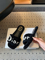 Kitlife Dior DiorAlps Dway Slide Black Sheepskin Shearling - 4
