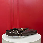 Kitlife Gucci Jackie 1961 Dark Brown Suede Shoulder Bag 820415  27.5x4x19cm - 2