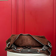 Kitlife Gucci Brera Medium Crossbody Bag Dark Brown Suede A006X0 33x27x15cm - 5