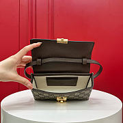 Kitlife Gucci Ophidia Mini Top Handle Bag Beige & Ebony GG Supreme Canvas 772314 18x5x10cm - 4
