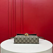 Kitlife Gucci Ophidia Mini Top Handle Bag Beige & Ebony GG Supreme Canvas 772314 18x5x10cm - 2