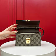 Kitlife Gucci Ophidia Mini Top Handle Bag Beige & Ebony GG Supreme Canvas 772314 18x5x10cm - 3