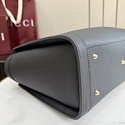 Kitlife Gucci Bamboo Tote Medium Bag Dark Brown Leather A005YB 30.5×25×13cm  - 6