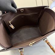 Kitlife Gucci Bamboo Tote Medium Bag Dark Brown Leather A005YB 30.5×25×13cm  - 5