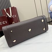 Kitlife Gucci Bamboo Tote Medium Bag Dark Brown Leather A005YB 30.5×25×13cm  - 4