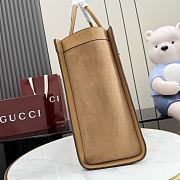 Kitlife Gucci Bamboo Tote Large Bag Dark Beige Soft Suede A0022V 44x36x16cm - 2