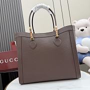 Kitlife Gucci Bamboo Tote Large Bag Dark Brown Leather A0022V 44x36x16cm  - 1