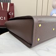 Kitlife Gucci Bamboo Tote Large Bag Dark Brown Leather A0022V 44x36x16cm  - 4