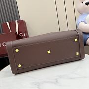 Kitlife Gucci Bamboo Tote Large Bag Dark Brown Leather A0022V 44x36x16cm  - 2