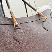 Kitlife Gucci Bamboo Tote Large Bag Dark Brown Leather A0022V 44x36x16cm  - 3
