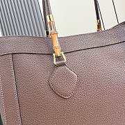 Kitlife Gucci Bamboo Tote Large Bag Dark Brown Leather A0022V 44x36x16cm  - 5