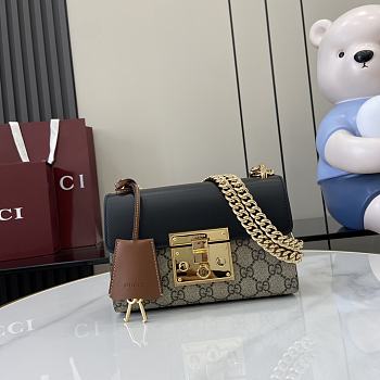 Kitlife Gucci Padlock Small GG Shoulder GG Supreme 409487 20x12x8cm