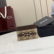 Kitlife Gucci Card Sase With Horsebit Beige A006YR 10x7cm - 1