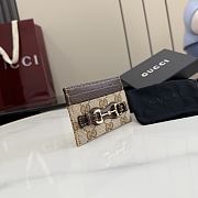 Kitlife Gucci Card Sase With Horsebit Beige A006YR 10x7cm - 5