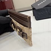 Kitlife Gucci Card Sase With Horsebit Beige A006YR 10x7cm - 3