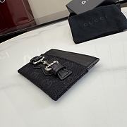 Kitlife Gucci Card Sase With Horsebit Black A006YR 10x7cm  - 5