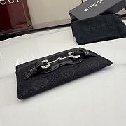 Kitlife Gucci Card Sase With Horsebit Black A006YR 10x7cm  - 4