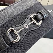 Kitlife Gucci Card Sase With Horsebit Black A006YR 10x7cm  - 2
