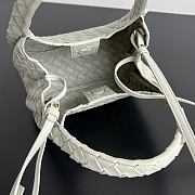 Kitlife Bottega Veneta Baby Campana Bag White A005PE 20x12.5x9cm - 3