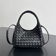 Kitlife Bottega Veneta Baby Campana Bag Black A005PE 20x12.5x9cm - 1