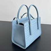 Kitlife Bottega Veneta Baby Barbara Tote Bag Blue A0062Z 21.5x15x12cm - 5