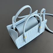 Kitlife Bottega Veneta Baby Barbara Tote Bag Blue A0062Z 21.5x15x12cm - 4