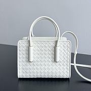 Kitlife Bottega Veneta Baby Barbara Tote Bag White A0062Z 21.5x15x12cm - 1