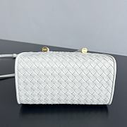 Kitlife Bottega Veneta Baby Barbara Tote Bag White A0062Z 21.5x15x12cm - 6