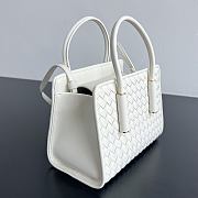 Kitlife Bottega Veneta Baby Barbara Tote Bag White A0062Z 21.5x15x12cm - 5