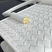 Kitlife Bottega Veneta Baby Barbara Tote Bag White A0062Z 21.5x15x12cm - 3