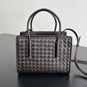 Kitlife Bottega Veneta Baby Barbara Tote Bag Dark Brown A0062Z 21.5x15x12cm  - 1