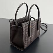 Kitlife Bottega Veneta Baby Barbara Tote Bag Dark Brown A0062Z 21.5x15x12cm  - 2