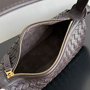 Kitlife Bottega Veneta Nodo Shoulder Bag Dark Brown 23x10x10cm  - 3
