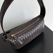 Kitlife Bottega Veneta Nodo Shoulder Bag Dark Brown 23x10x10cm  - 5