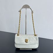 Kitlife Bottega Veneta Baby Madison Bag White 22.5x13x4.5cm - 1