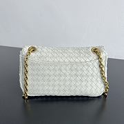 Kitlife Bottega Veneta Baby Madison Bag White 22.5x13x4.5cm - 4