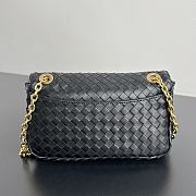 Kitlife Bottega Veneta Baby Madison Bag Black 22.5x13x4.5cm  - 4