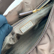 Kitlife Prada Chérie Re-Nylon Mini Bag Brown 1BC302 20x12x11cm - 3