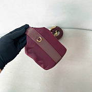 Kitlife Prada Chérie Re-Nylon Mini Bag Burgundy 1BC302 20x12x11cm - 6