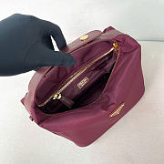 Kitlife Prada Chérie Re-Nylon Mini Bag Burgundy 1BC302 20x12x11cm - 4