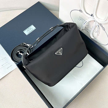 Kitlife Prada Chérie Re-Nylon Mini Bag Black 1BC302 20x12x11cm 