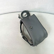 Kitlife Prada Chérie Re-Nylon Mini Bag Gray 1BC302 20x12x11cm  - 4