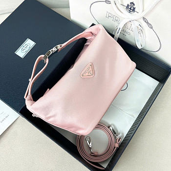 Kitlife Prada Chérie Re-Nylon Mini Bag Pink 1BC302 20x12x11cm